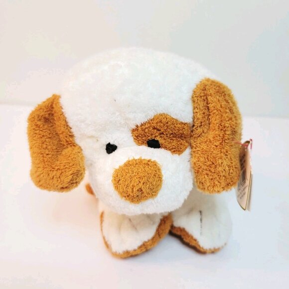 Ty Pluffies 2007 PEPPY Puppy Dog Brown White Spots Stuffed Baby Plush Ty Lux - Picture 7 of 8